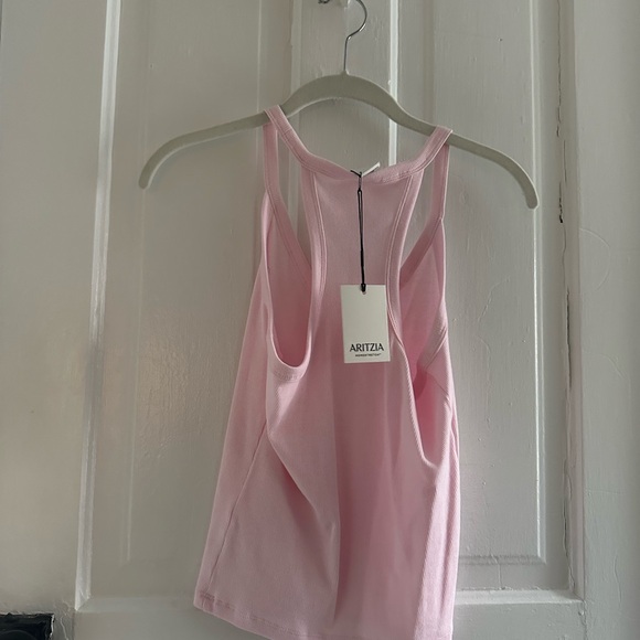 NWT HomeStretch™ Rib Racerback V-Neck Tank - Picture 3 of 5